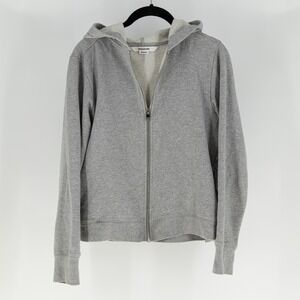 Zadig And Voltaire Comfy Zip Cotton Terry Lined Full Zip Skull Jacket Gray XS